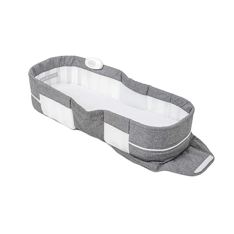 Photo 1 of Baby Delight Snuggle Nest Harmony Portable Infant Lounger | Charcoal Tweed | Unique Patented Design | Baby Lounger

