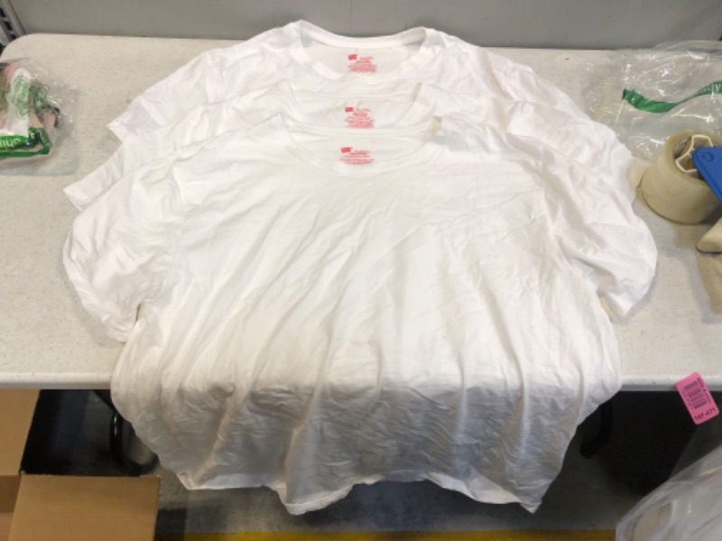 Photo 1 of Hanes White T-Shirt 3 Pack