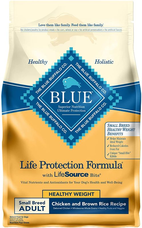Photo 1 of Blue Buffalo Life Protection Formula Natural Adult Small Breed Healthy Weight Dry Dog Food, Chicken and Brown Rice 6-lb
