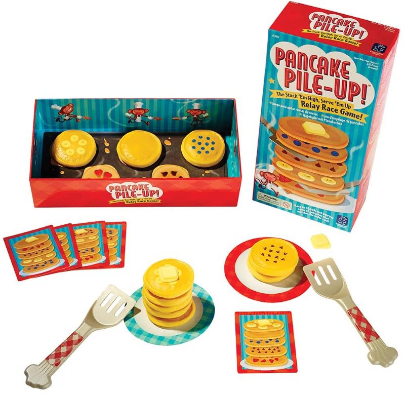 Photo 1 of Educational Insights Pancake Pile-Up, Sequence Relay Game: Preschool Game for Preschoolers & Toddlers, Ages 4+
