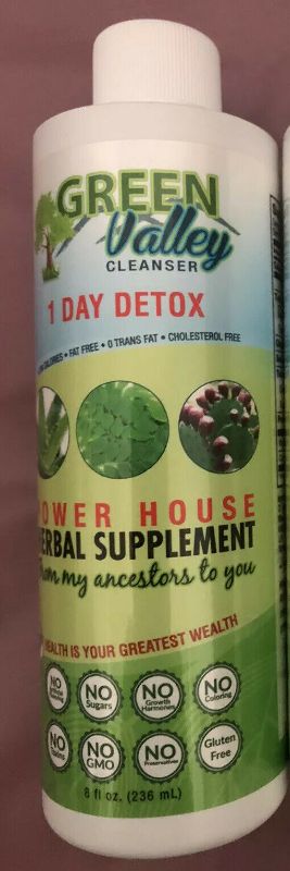 Photo 1 of 1- Green Valley Cleanser 1 Day Detox Power House Herbal Supplement 8 oz NEW
