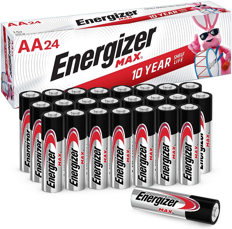 Photo 1 of 
Energizer AA batteries double A Max alkaline, 24 units