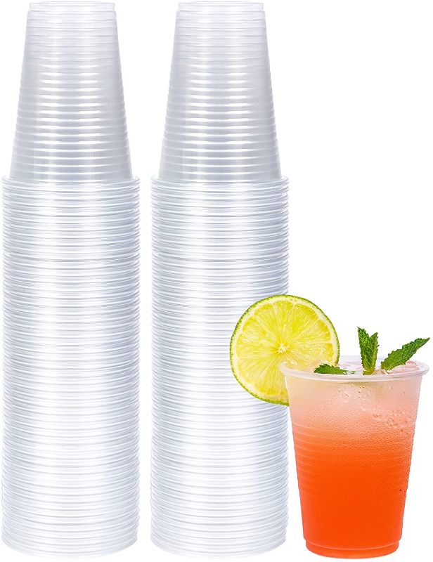 Photo 1 of 100 Pack 7 oz Clear Plastic Cups, 7 oz Disposable Cups, Cold Party Drink Cups for Any Occasion, Ice Tea, Juice, Soda and Coffee Glasses for Parties, Picnic, BBQ, Travel and Events