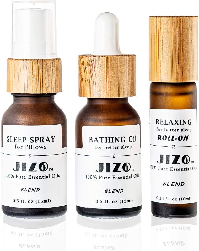 Photo 1 of 
JIZO Essential Oil Set for Sleep, 100% Pure Aromatherapy Oils for Stress Relief Sleep (1 Dropper & 1 roll on & 1 Spray)  (UNOPENED BOX)