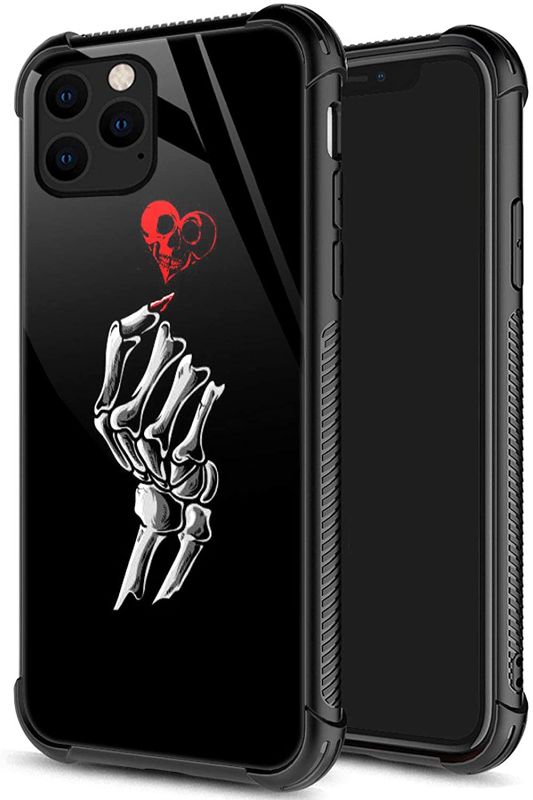 Photo 1 of 
IPhone 11 Case, Hand Skeleton Design for iPhone 11, Pattern Design Shockproof, Anti-Scratch