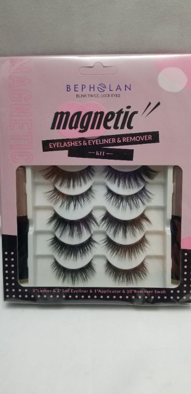 Photo 1 of bepholan magnetic eyelashes & eyeliner & remover kit