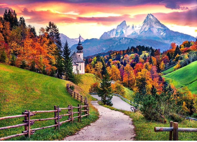 Photo 1 of Jigsaw Puzzles for Adults 1000 Piece Puzzle for Adults 1000 Pieces Puzzle 1000 Pieces-Mountain Scenery(27.6"x 19.7")