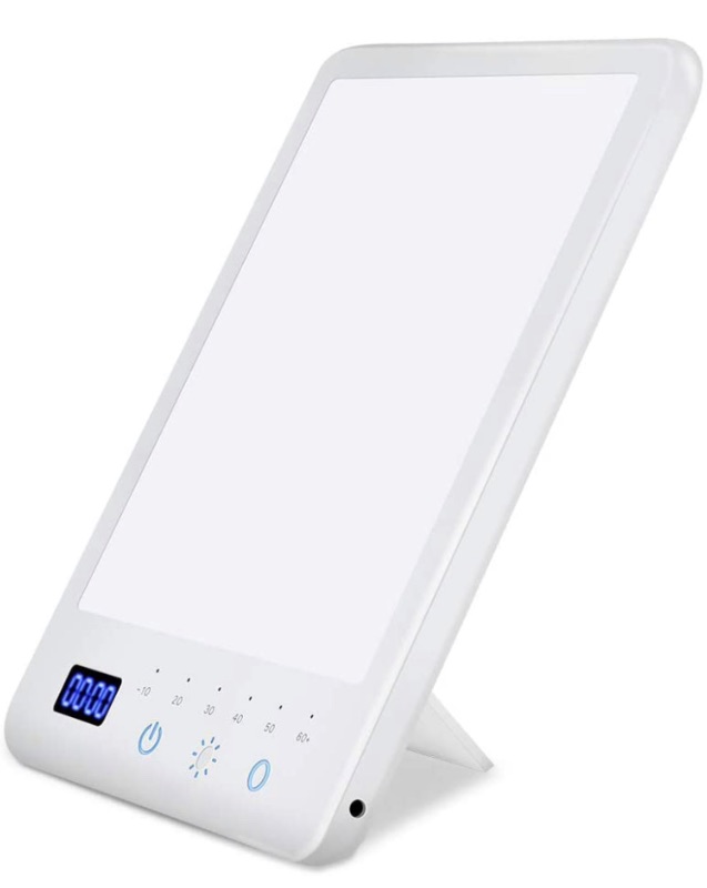 Photo 1 of LED Light, 10000 Lux UV-Free Energy Light with Adjustable Brightness Levels, Timer Function & Standing Bracket for Home Office