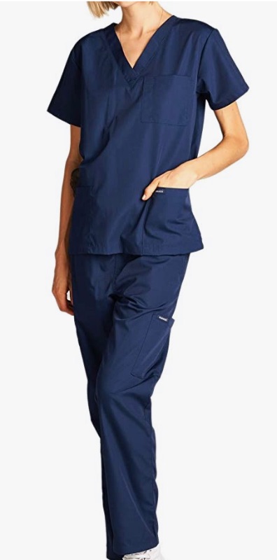 Photo 1 of 
Dagacci Scrubs Medical Uniform Women and Man Scrubs Set Medical Scrubs Top and Pants size XS