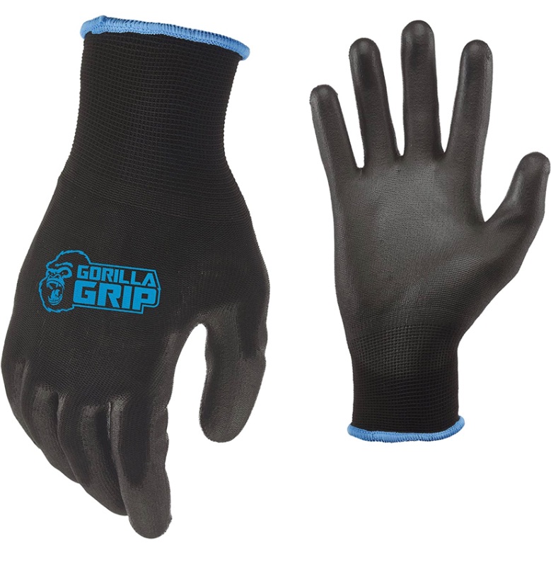 Photo 2 of 2 pair - Gorilla Grip Slip Resistant All Purpose Work Gloves. Size L.
Cut Resistant Gloves, Safe Kitchen Cutting Gloves for Peeling Oysters, Level 5 Protection. Size L