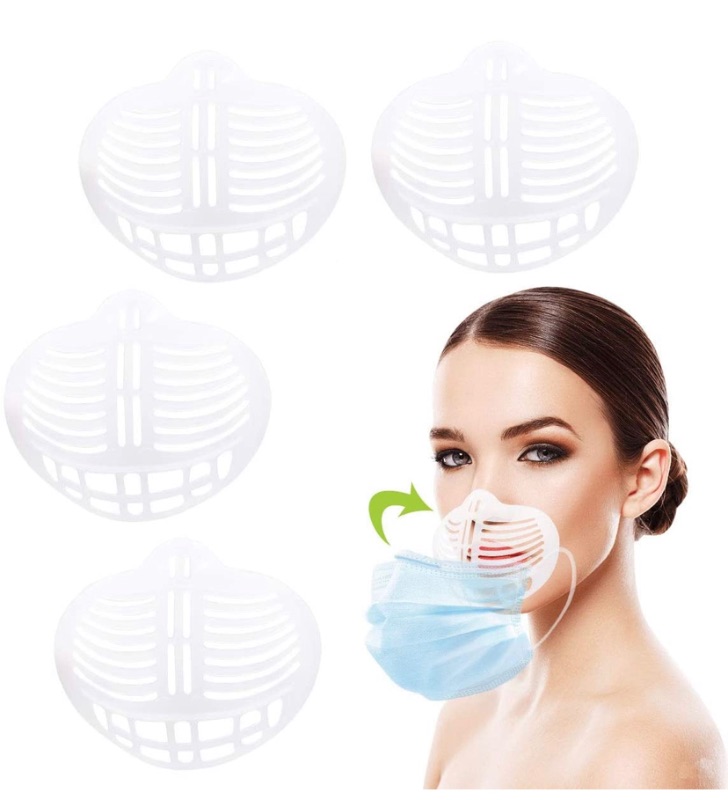 Photo 1 of DETIKEJ Fashion Designer Mask Washable Adjustable Reusable Dust Protection for Women and 5 silicone mask frames