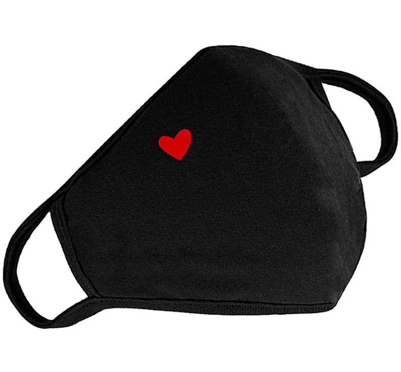 Photo 1 of Fashion Cotton Face Protection Unisex Washable Reusable with Cute Heart Pattern, 2 pack and 1 Pack Face Protection Unisex Adjustable Washable Reusable with 2 Filters