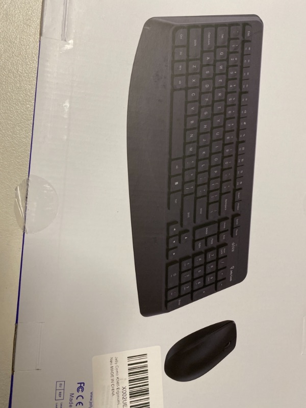 Photo 1 of Jelly comb KS65 ergonomic wireless keyboard and mouse windows XP/7/8/10 black 