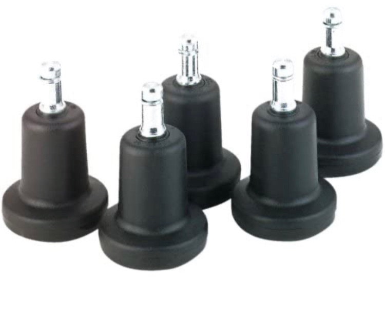 Photo 1 of 2 X Master Caster 70175 High Profile Bell Glides for Office Chairs, 2-3/16" Base Diameter, 7/16 x 7/8" B Stem Fastener