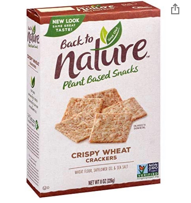 Photo 1 of Back to Nature Crackers, Non-GMO Crispy Wheat, 8 Ounce 4 boxes best by 11/2021