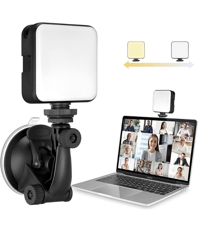 Photo 1 of Video Conference Lighting Kit, MUIFA Dimmable Light for Video Conferencing/Live Streaming, Zoom Lighting for Computer, Laptop, MacBook iPad with 2 Suction Tape (Type#1)