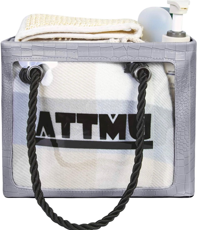 Photo 1 of Attmu Mesh Shower Caddy Dorm, Portable Shower Tote Bag College Room Essentials Bathroom Quick Dry for Swimming 2 packs 