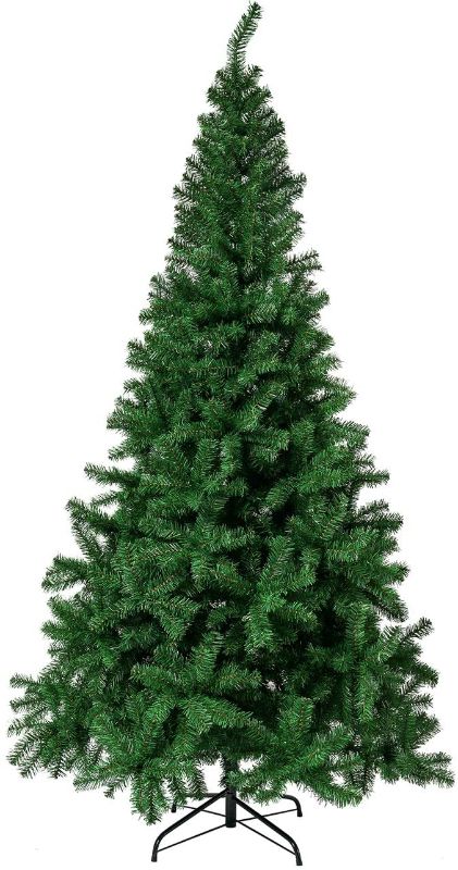 Photo 1 of Sunnyglade 6 FT Premium Artificial Christmas Tree 1000 Tips Full Tree Easy to Assemble with Christmas Tree Stand (6ft)
