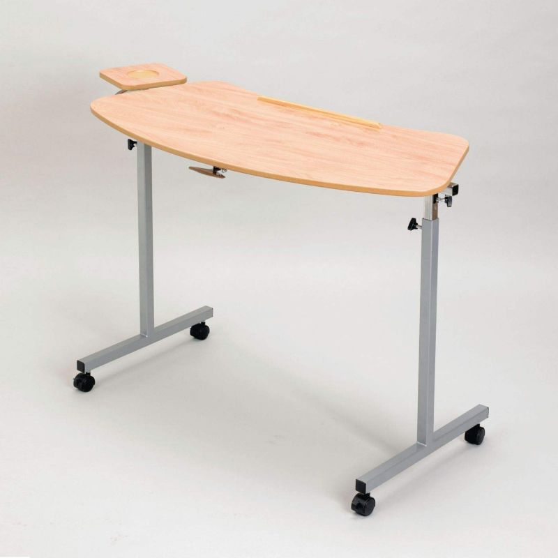 Photo 1 of Sammons Preson Over Armchair Table, Wide Table for Sliding Over Any Size Chair to Give the User a Writing Surface, Computer Desk, or Table for Eating, Height and Angle Adjust, Attachable Cup Surface
