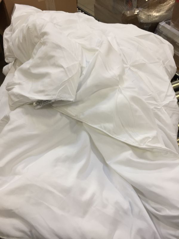 Photo 1 of 102"x90" bed comforter white  with two pillow cases 