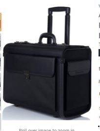 Photo 1 of Alpine Swiss Rolling 17" Laptop Briefcase on Wheels Attache Lawyers Case Legal Size
