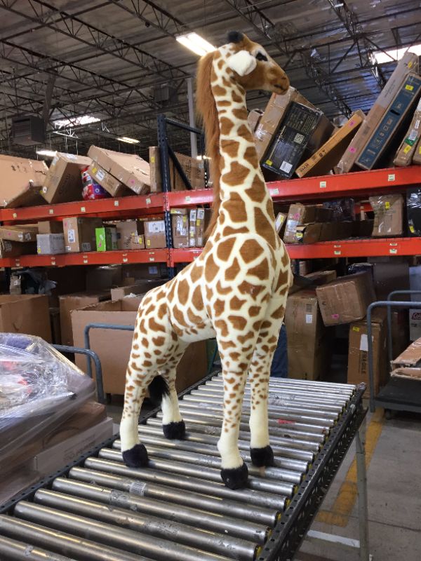 Photo 3 of Melissa & Doug Giant Giraffe - Lifelike Stuffed Animal (over 4 feet tall)
