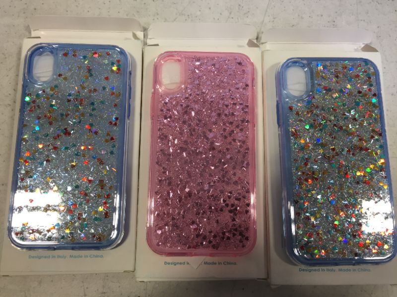 Photo 1 of 3 PACK OF IPHONE XR CASES PINK AND BLUE 