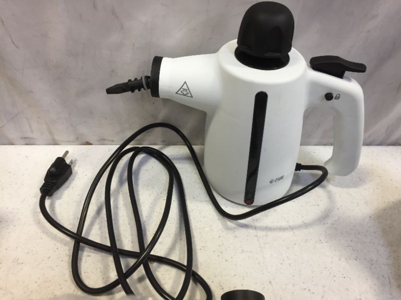 Photo 2 of  INCOMPLETE--- Commercial Care 9-Piece Accessory Set – Upholstery, Handheld Steamer Steam Cleaner, White --MISSING ACCESSORIES TO SET ***UNABLE TO TEST***