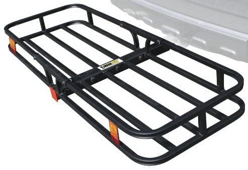 Photo 1 of ****INCOMPLETE FOR PARTS ONLY****MaxxHaul 70107 Hitch Mount Compact Cargo Carrier - 53" x 19-1/2" - 500 lb. Maximum Capacity for 2" Hitch Receiver , Black
