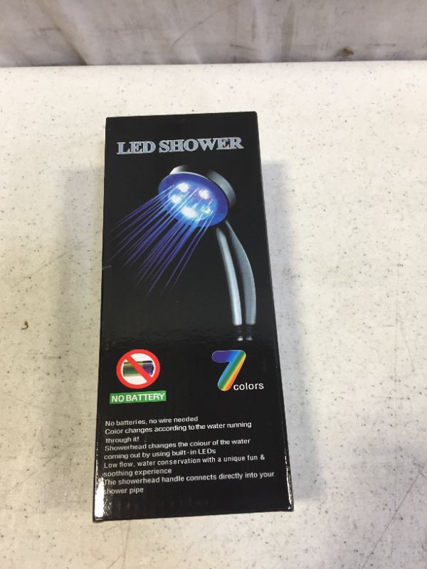 Photo 3 of 7 COLOR CHANGING WATER ACTIVATED LED SHOWER HEAD NO BATTERY NEEDED--- PACK OF 5 