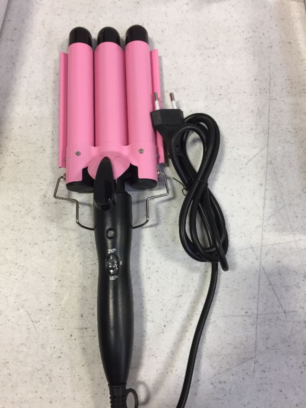 Photo 1 of 5 PACK OF 25 MM HAIR WAVE IRON (PINK) --- U.S. ADAPTER INCLUDED 