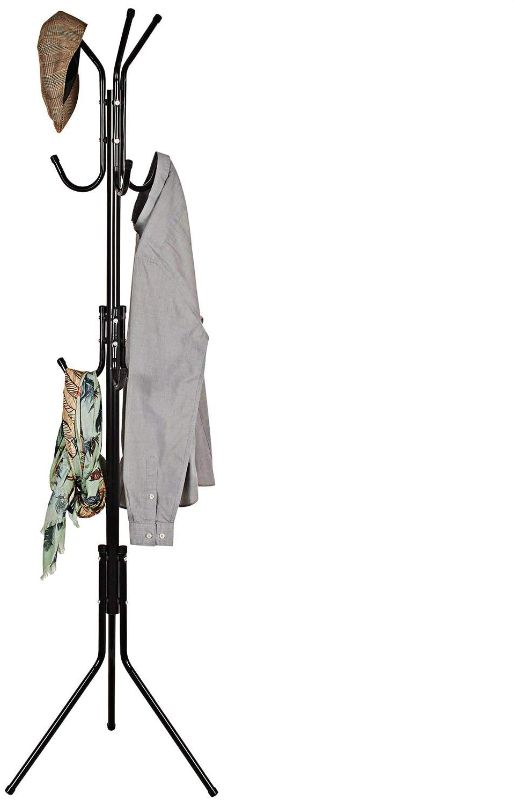 Photo 2 of Basics Hardware Metal Coat Rack 9- Hook Coat Hanger (Coat Rack) (White)
