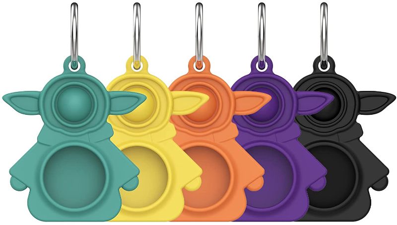 Photo 1 of Compatible with AirTag 2021 Silicone Push Bubble Sensory fingertip Keychain
