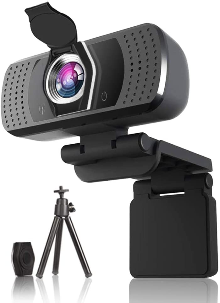 Photo 1 of HD Webcam with Microphone,1080P HD Webcam with Privacy Cover and Tripod, Auto Focus Plug and Play USB Computer Camera for Laptop/PC/Mac, Online Studying,Video Calling and Conferencing
