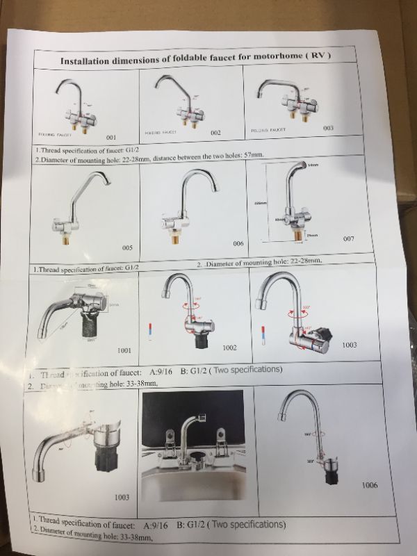 Photo 2 of BLUSEA FOLDABLE KITCHEN FAUCET Foldable Kitchen Faucet 360 Dgree Rotation Sink Water Tap Single Handle Cold & Hot Water Mixer Copper Faucet for RV Boat
