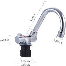 Photo 1 of BLUSEA FOLDABLE KITCHEN FAUCET Foldable Kitchen Faucet 360 Dgree Rotation Sink Water Tap Single Handle Cold & Hot Water Mixer Copper Faucet for RV Boat
