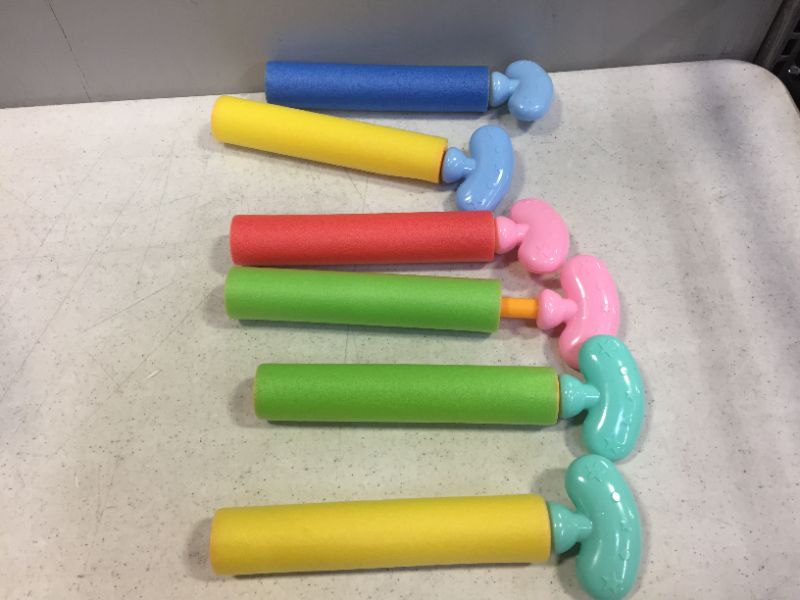 Photo 1 of 6PC MULTICOLOR WATER GUNS