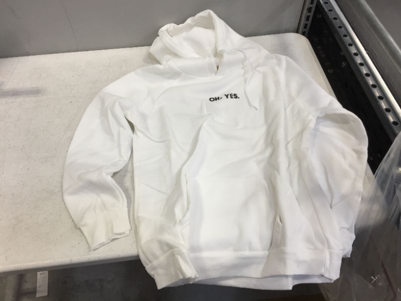 Photo 1 of L WHITE HOODIE/SWEATER