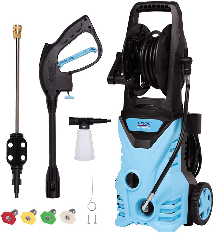 Photo 1 of ***unable to test***2800PSI 1.7GPM Electric Pressure Washer, 1650W High Power Washer, Car Washer with Spray Gun, 5 Nozzle Adapter, 20ft High Pressure Hose
