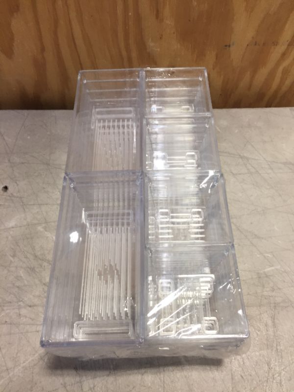 Photo 1 of 18 PC CLEAR TRAY ORGANIZER FOR DRAWER -- PACK OF 3 