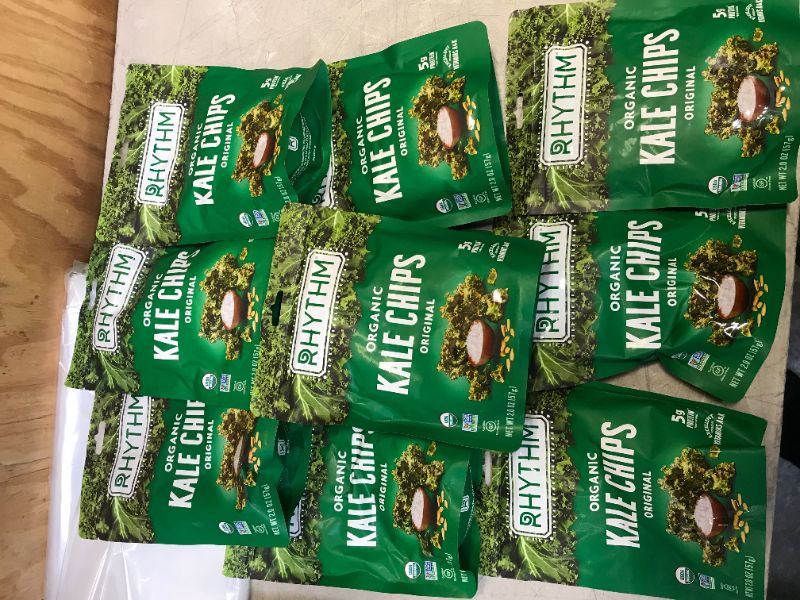 Photo 1 of 10 bags of kale chips 