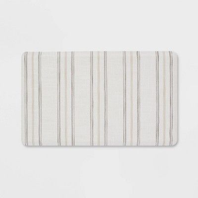 Photo 1 of 30" x 18" Striped Comfort Mat - Threshold™
