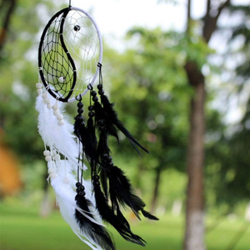 Photo 2 of A/A Dream Catcher with Feathers Car Wall Hanging Ornament Gift Decoration Boho Decor for car
