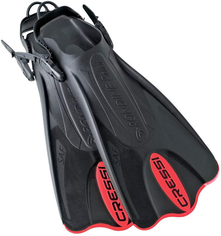 Photo 1 of Cressi Palau Short Lightweight Adjustable Swim Snorkeling Fin, Designed and Manufactured in Italy size L/XL
