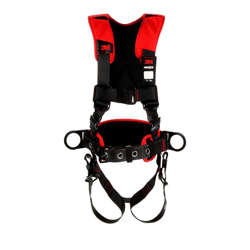 Photo 1 of 3M Protecta Comfort Construction Style Positioning Harness 1161205, Black, Medium/Large, 1 EA/Case
