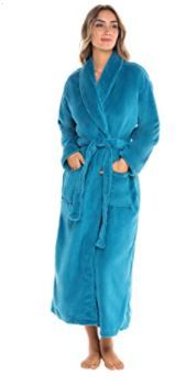 Photo 1 of Alexander Del Rossa Women's Warm Fleece Winter Robe, Long Plush Bathrobe
