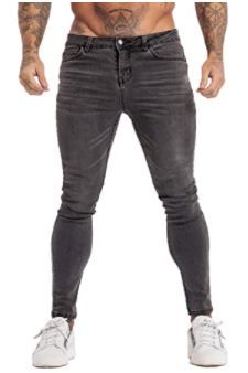 Photo 1 of GINGTTO Men's Ripped Jeans Slim Fit Skinny Stretch Jeans Pants size 32
