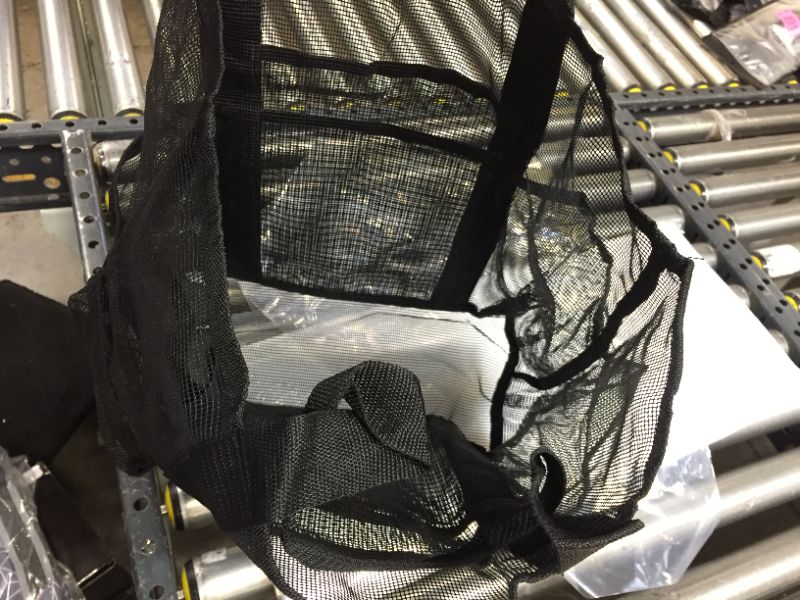 Photo 2 of 2 PACK, BLACK MESH SHOPPING BAG