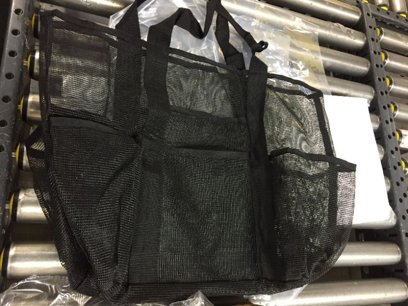 Photo 1 of 2 PACK, BLACK MESH SHOPPING BAG