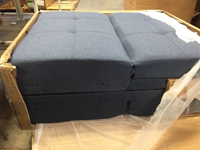 Photo 2 of DHP Andora Linen Coil Futon - Navy